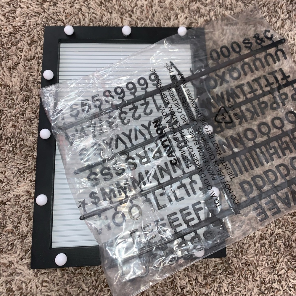 Light up letter board!